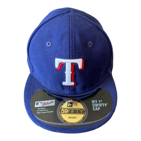 Infant Texas Rangers New Era Royal My First 59FIFTY Fitted Baseball Hat Size 6 - Picture 1 of 6